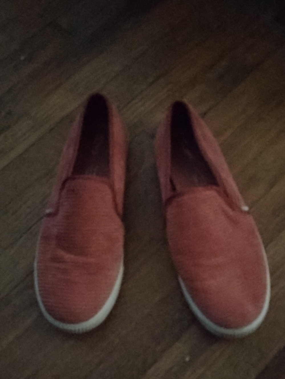 Toms Women's Slip-On Sneakers in Coral Red